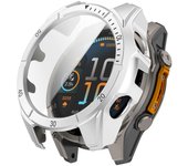 Para Fenix 8 51mm caja de reloj PC Marcos cubierta con vidrio templado pantalla Películas para