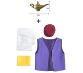 Disfraz de Fantasy Myth Prince Aladdin para adultos - Traje de escenario para cosplay y actuación perfecta para fiestas temáticas de Aladdin 2 XXL(...