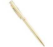 unbrand Bolígrafo de lápiz óptico de metal recargable portátil de 1,0 mm con punta de bala para mujeres de negocios y hombres Oro