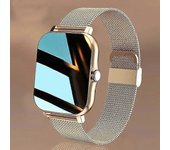 Smart Watch Hombres Mujeres Smartwatch para teléfonos Android Iphone Heart Rate Fitness Tracker Oro