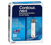 Tiras reactivas de glucosa en sangre Bayer Contour Next, caja de 50 (paquete de 1)