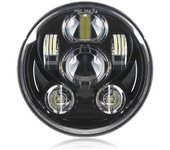 DOT 5-3/4" 5.75 LED Faro delantero para Yamaha V-Star XVS 650 950 para motocicleta Bobber cafe racer 40W 45W 65W 80W Faros delanteros 45W Sin halo