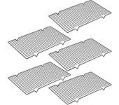 Paquete de 5 rejillas de enfriamiento, 10 x 16 rejillas de alambre para hornear rejilla para horno Estante para galletas, apto para horno, apto par...