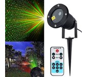 Luz de proyector láser al aire libre, luz láser roja y verde, luces de césped de jardín