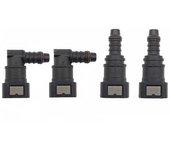 4x 9.89 Id8 Curved Fuel Line Quick Connector, filtro de ajuste Fuel Quick Connector y 90 Fuel Quick C