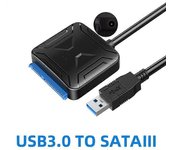 USB 3.0 a Sata 3.5 2.5 Adaptador de disco duro para disco duro SSD HDD de 2,5 pulgadas y 3,5 pulgadas USB3.0