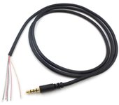Cable de auriculares Línea de cable conector macho de enchufe de 3,5 mm para Kingston Hyper X Cloud II Core Pro Cloudx Stinger Revolver S