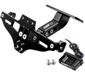 Para Yamaha Wr125x Wr125 X Wr 125x 2012 2013 2014-2016 Titular de matrícula Marco de matrícula Led Li negro