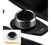 AIRSPEED para BMW E60 E60 E61 E63 E64 E65 E66 IDrive Multimedia Botón Tapa Tapa Accesorios E Chasis 7 botones Cristal cerámica for E66