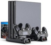 Para Ps4 / ps4 Slim / ps4 Pro Soporte vertical Ventilador de enfriamiento Led Controlle dual Versión 1.0