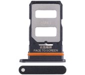 Para Xiaomi Redmi Note 12 Pro 5G Bandeja de tarjetas SIM + Bandeja de tarjetas SIM Negro