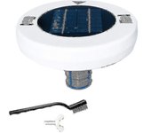 Ionizador solar de piscina Herramienta de limpieza de piscinas con energía solar Limpiador automático de piscinas Ionizador de piscinas