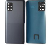 Para Samsung Galaxy A51 5G SM-A516 Carcasa de batería con cubierta de lente de cámara - Negro Multicolor Black