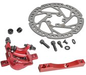 Xiaomi Pro Pro2 Scooter Kit de freno modificado 135mm Disco de freno Ensamblaje Xtech Adaptador de freno de aceite Oil brake (red)