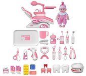 Kit de dentista para niños pequeños Sillón dental inteligente Juego de juegos Mesa giratoria Luz de funcionamiento Función de agua Ed