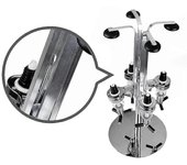 Kabalo acero inoxidable 4 botella óptico rotatorio soporte dispensador Bar Butler para alcohólico bebidas licores - whisky, Ron, Vodka, Gin