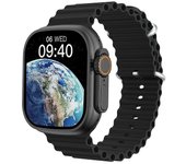Ultra 9 Reloj Inteligente Hombre GPS NFC Deportes Pantalla HD de 2,2 pulgadas IP68 Impermeable Bluetooth Llamada Smartwatch con Asistente de Voz Negro