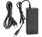 42V 1.5-2A cargador de scooter eléctrico Cargador de batería de litio para eléctrico (enchufe de la ue) Negro