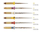 5pcs Dental Endodontic Taper Niti Rotary Files Motor Use Sx-f3 25mm Tapers Clínica Médica Odontología Accesorios CN