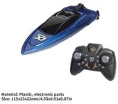 Mini barco RC 5km/h Radio Barco de alta velocidad controlado a distancia con luz LED Barco de palma Verano Agua Juguete Piscina Juguetes Modelos Re...
