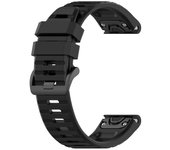 Correa deportiva de silicona para Garmin Fenix 5 Negro
