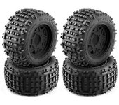 4 piezas de neumático de camión monstruo 1/8 1/10 de 152 mm con hexágono de rueda de 12/14/17 mm para trineo TRAXXAS E-Revo ARRMA KRATON Outcast, n...