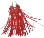 2 piezas Serpentinas de bicicleta para niños 28 cm de longitud Puños de bicicleta borlas para monociclos amarillo Rojo Length 28cm