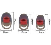 Tapones resistentes para los oídos en los oídos Almohadillas de silicona para auriculares HyperX Cloud Rojo
