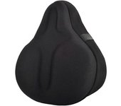 Cómoda funda de asiento de bicicleta estática Ancho grande Suave acolchado Cojín de sillín de bicicleta Ajuste para bicicletas KND 27.5*26*3.5cm