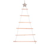 Rama Árbol de Navidad Colgante Rama de Navidad Escalera Pared Colgante Decoraciones Como se muestra 78X54X1cm