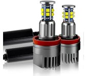 2x Canbus H8 Led 120w Error Free Angel Eyes Marker Light Headlight Lamp para 09-12 Bmw 7-series F01 / f02 740i, 740li, 750i, 750li, 760