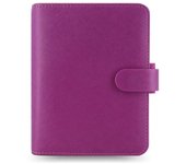 Nuevo organizador de bolsillo Filofax Saffiano compacto y portátil de alta calidad Frambuesa