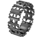 Pulsera de herramienta multifuncional 29 en 1 Pulseras de emergencia de supervivencia al aire libre de acero inoxidable Negro