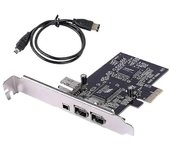 Tarjeta Pcie Firewire para Windows 10, ieee 1394 Pci Express Controller 4 puertos (3 x 6 pines y 1 x 4 pines)