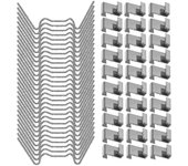 100 piezas de clips de invernadero para vidrio, clips de ventana de invernadero de acero inoxidable fijación de panel de vidrio en S20241230