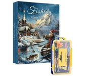 AdventCalendar Aparejos de Pesca Navidad Aparejos de Pesca Calendario de Cuenta Regresiva Multifuncional Pesca Como se muestra