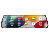 Reproductor multimedia de doble lente de 9,66 pulgadas FM Carplay Auto Car DVR Mirror Video Recorder 1080P Negro