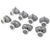 Nylon Single Pop Up Pulley Runner Wheel Shower Cabin Sliding Glass Door Rollers