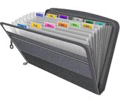 Organizador de archivos divertido, 13 bolsillos Carpeta Organizadores de documentos Archivos de caja, carpeta de archivos en expansión, cajas de ar...