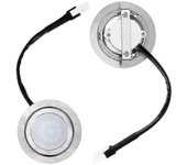 2 bombillas de luz de campana extractora, repuesto de luz LED de campana extractora de acero inoxidable luz de campana extractora de cocina empotrada