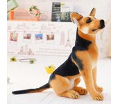 30-90cm Juguete Gigante para Perros Animales de Peluche Realistas Pastor Alemán Perro Juguetes de Peluche Regalo Para Niños 40cm White