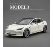 1:24 Tesla Model Y Model 3 Tesla Model S Aleación Juguete Fundido a Presión Modelo De Coche Sonido Y Luz Juguetes Infantiles Coleccionables Regalo ...
