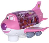 Juego de juguetes de avión, 360 grados giratorios para niños acrobacias eléctricas de juguete Rosa
