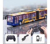 Autobús de control remoto inalámbrico JWL con simulación de luz Autobús eléctrico grande de dos pisos Juguetes para niños Juguete de los niños Coch...