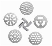 # 5 Cuchillo perforado de acero inoxidable Picador de carne Chopper Cross Plate 5mm / 7mm Set 6 pcs