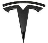 Pegatina de reemplazo de metal para Tesla Model 3 Y Front Back Trunk Logo Reemplazar emblema Calcomanías Pegatinas Accesorios 3 Respaldo negro bril...