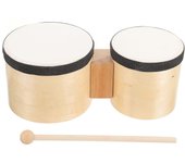 Bongo Drum Principiantes Bongo Percusión Bongo Drum Instrumento Musical para Adultos 2555x12.7cm