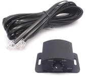 Reemplazo del amplificador Mando de control de la perilla de graves Mando de control remoto de subwoofer de 6 pines Mando de control de ajuste de v...