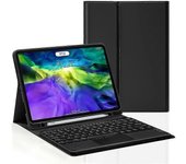 Galaxy Tab S9+/s9 Plus 12.4' Modelo 2023 (sm-x810/x816b/x818u) Cubierta de teclado con tecla redonda de panel táctil Negro