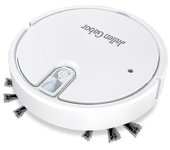 Robot Aspirador 5-en-1 Aspirador Inalámbrico con Luces de Atmósfera Led Aspiradora Silenciosa Trapeador Humidificador Vaccume Clean Blanco
